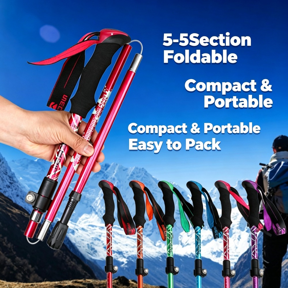 Trekking Pole Carbon - عصا تسلق الجبال للسياحة الخارجية قابلة