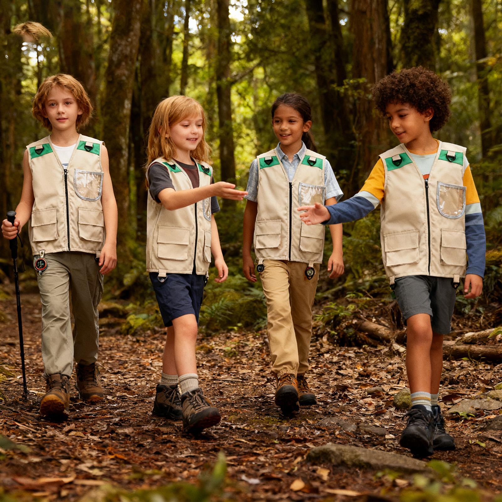 سترة صيد للأطفال، سترة استكشاف - مراجعة Outdoor Adventure Kids Party وسعره