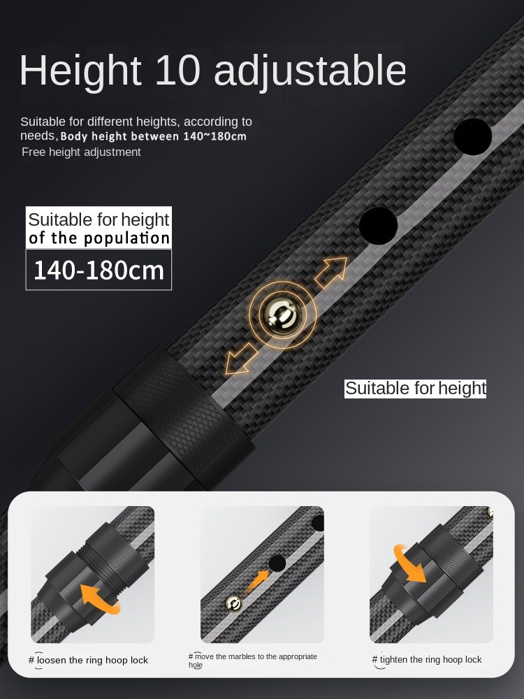 عصا مشي خفيفة الوزن من ألياف ا - مراجعة Trekking Pole Carbon وسعره