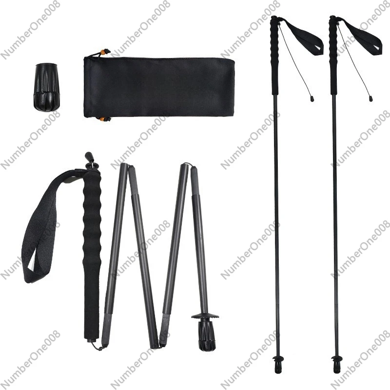 عصي مشي قابلة للطي من ألياف ال - مراجعة Trekking Pole Carbon وسعره