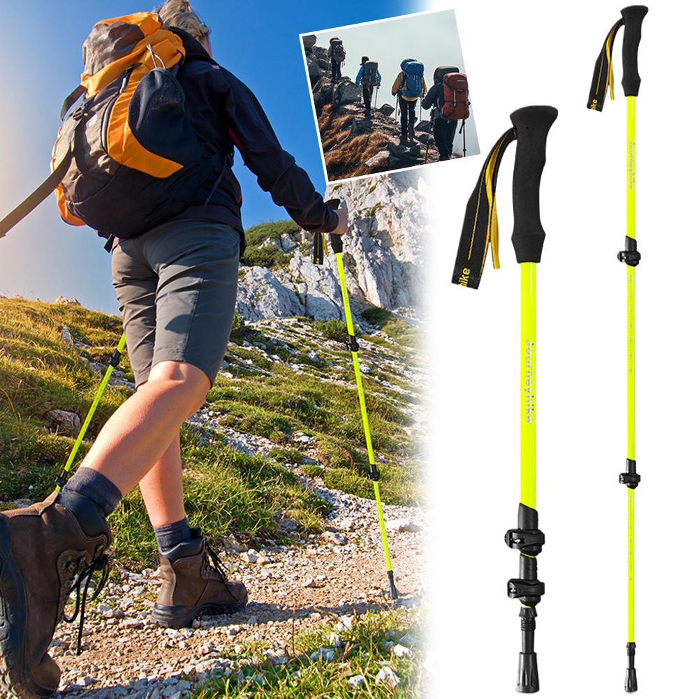 خفيفة قابلة للطي 3 أقسام أقطاب - مراجعة Trekking Pole Carbon وسعره
