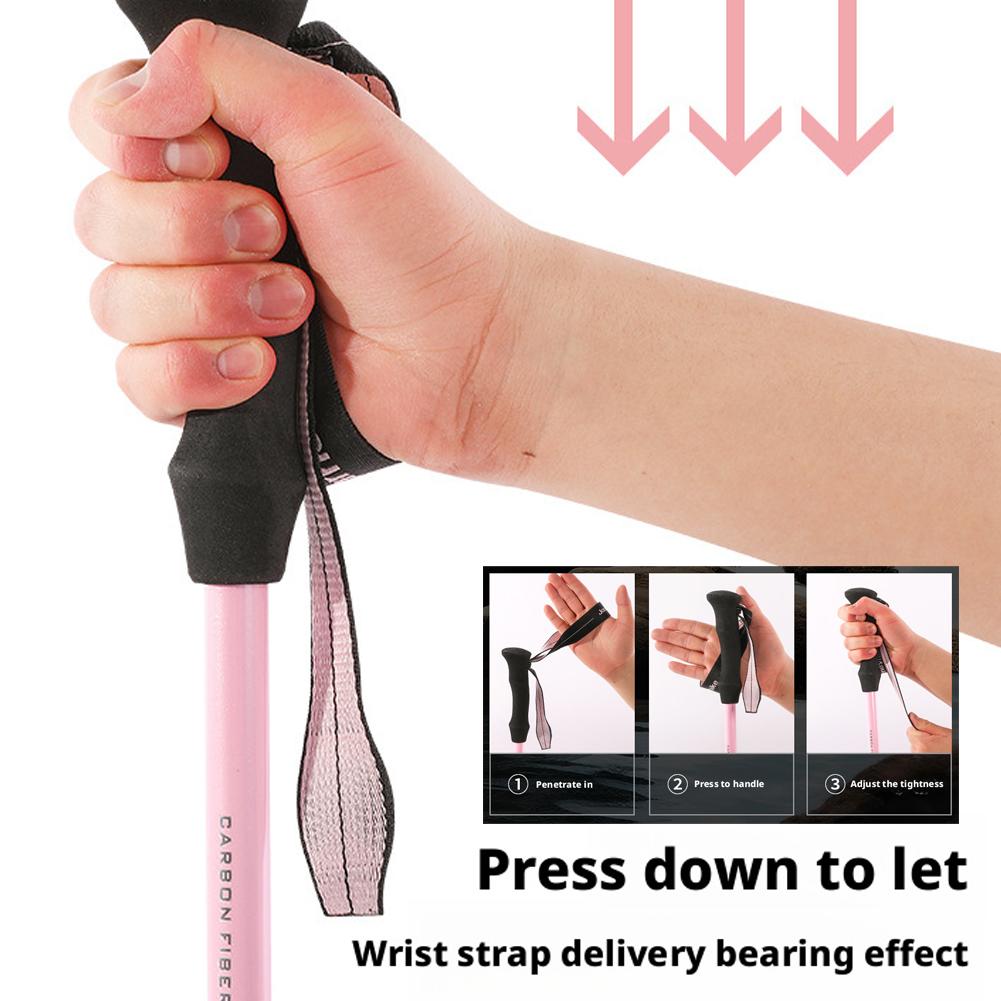 خفيفة قابلة للطي 3 أقسام أقطاب - مراجعة Trekking Pole Carbon وسعره